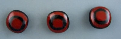 HANDMADE FUSED GLASS BUTTON - SET OF 3 - Image 1 of 4