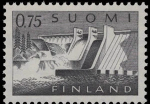 Finland #Mi566x MH 1963 Pyhäkoski Power Plant [409] - Picture 1 of 1