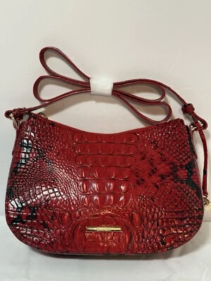 Bolso Bandolera Brahmin Lápiz Labial Shayna Cuero En muy buena condición Foto 1 de 4