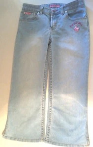 GIRLS POLO JEANS CAPRIS LOOKS NICE WITH SHOES HANDBAG SHIRT - Picture 1 of 2