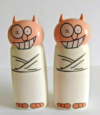 Evil Crazy Nut Mini Cool Travel Handheld Portable Fan Set Kid Child Safe 2pc SET - Image 1 of 3