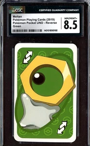 2019 Pokemon Playing Cards UNO Reverse Green Meltan CGC 8.5 - Picture 1 of 1