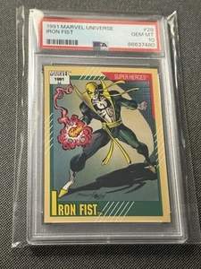 1991 MARVEL UNIVERSE IRON FIST #28 - PSA 10 GEM MINT EXTREMELY RARE - POP 9!!! - Picture 1 of 2