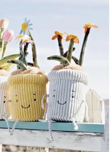 Bunnies by the Bay Window Silly GERBERA DAISY Plant Plush Lovey 11"  1 Plant - Picture 1 of 7