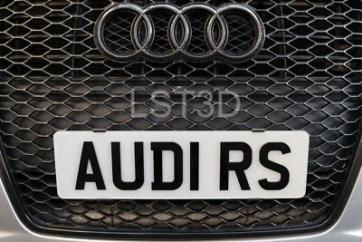 Audi RS Honeycomb Number Plate Holder -- Twist Fix -- RS RS3 RS4 RS5 RS6 R8 TTRS - Image 1 of 4