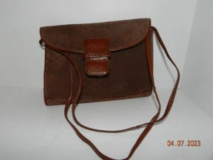 VTG 1980s Purse Suede Genuine Leather Bag Designer SUSAN GAIL Italy clutch - Picture 1 of 3