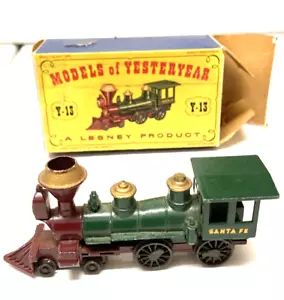 Lesney Models of Yesteryear American Santa Fe Loco 4-4-0 No.13 Made In England - Picture 1 of 8