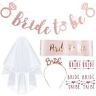 8Pcs/Set Bachelorette Party Decorations Rose Kit Bride to Be Sash Banners H