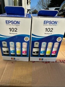 Epson 102 Oryginalny atrament EcoTank Multipack czarny cyjan magenta żółty - Zdjęcie 1 z 2