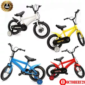 14 Zoll Kinderfahrrad Mädchen Jungen Fahrrad ab 3-6 Jahre mit Hilfsrad Rad Bike - Bild 1 von 36