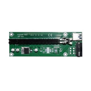 USB 3.0 PCI-E Express 1x to 16x Extender Riser Card Adapter SATA Power Cabl - Bild 1 von 1