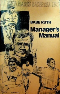 Babe Ruth Manager's Manual de Lew Watts 1976 béisbol - Imagen 1 de 2