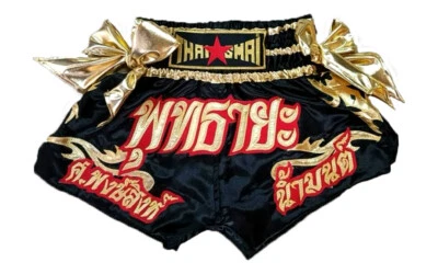 Buddhayah Muay Thai KickBoxing Shorts Embroidery Design Costume MMA K1 UFC Sport - Image 1 of 2