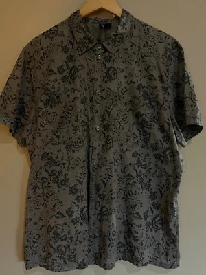 H&M Floral S/S Lightweight Shirt, XL (fits like a Large) - Image 1 of 3