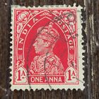1937 King George VI Postage Stamp From India 1 Indian Anna Canceled PH