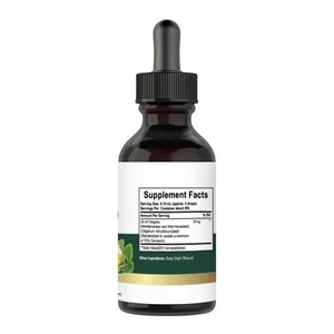 Aceite orgánico de orégano | Líquido de 2 fl oz | Vegano | No transgénico, gotas sin gluten - Imagen 1 de 6