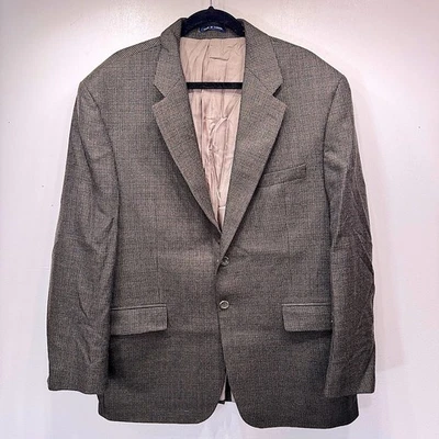 Vintage Izod Men’s Tweed 100% Wool Blazer Green Navy Blue Burgundy Union Made - Image 1 of 4