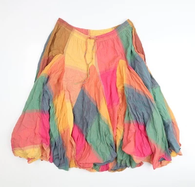 Cotton Traders Women’s Multicoloured Peasant Midi Skirt Size 14 - Image 1 of 4