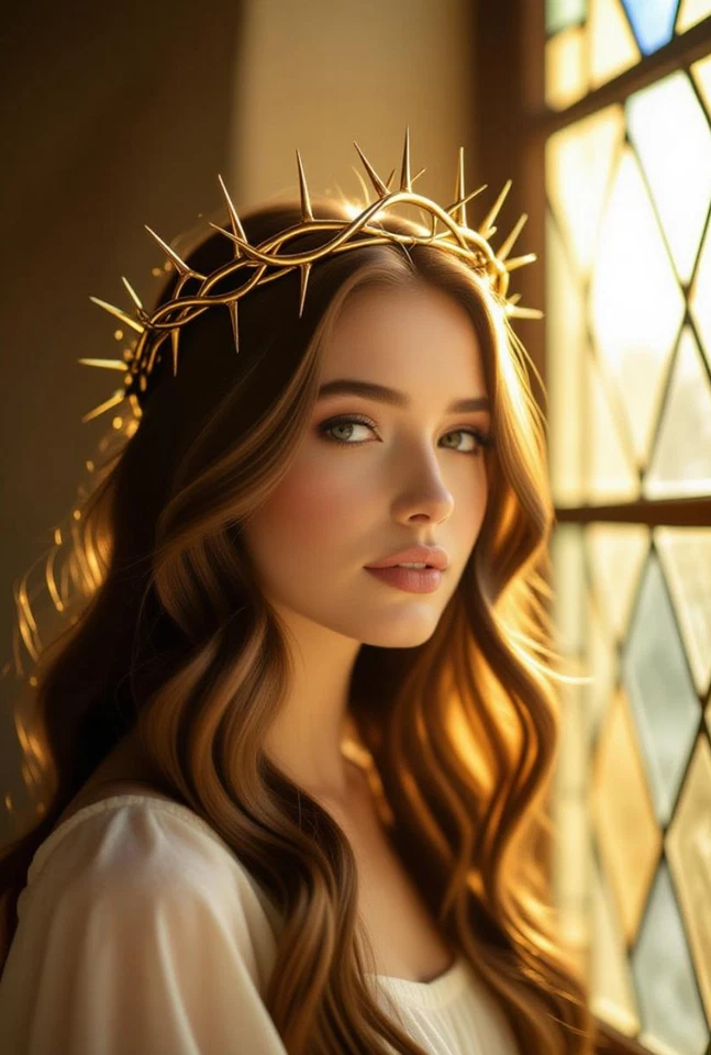 Réplica escultural moderna corona de espinas 1:1 usable cosplay utilería inspirada en Jesús Foto 1 de 4