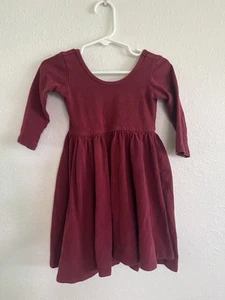Alice & Ames Girls Maroon Dress 3T - Picture 1 of 3
