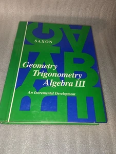 Geometrie Trigonometrie Algebra III Sächsisches Lehrbuch 3. Auflage 1987 Hardcover - Bild 1 von 5