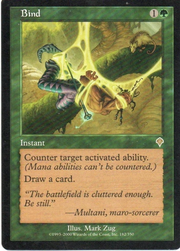 MTG: Invasion: Bind: Lightly Played Condition - Image 1 of 1
