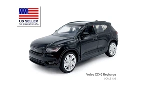 VOLVO XC 40 RECHARGE SUV BRAND NEW BLACK 1/32 VEHICLE HTF DIECAST CAR MODEL GIFT - Picture 1 of 9