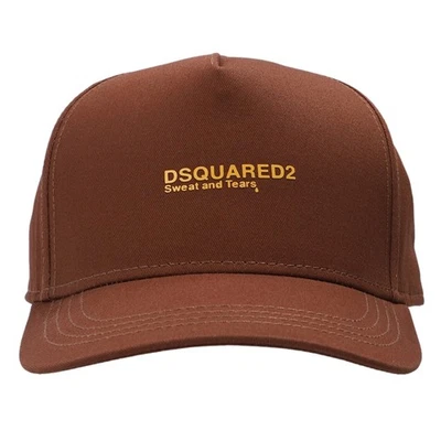 Dsquared2 Sweat and Tears Logo Brown Cap - Imagen 1 de 2