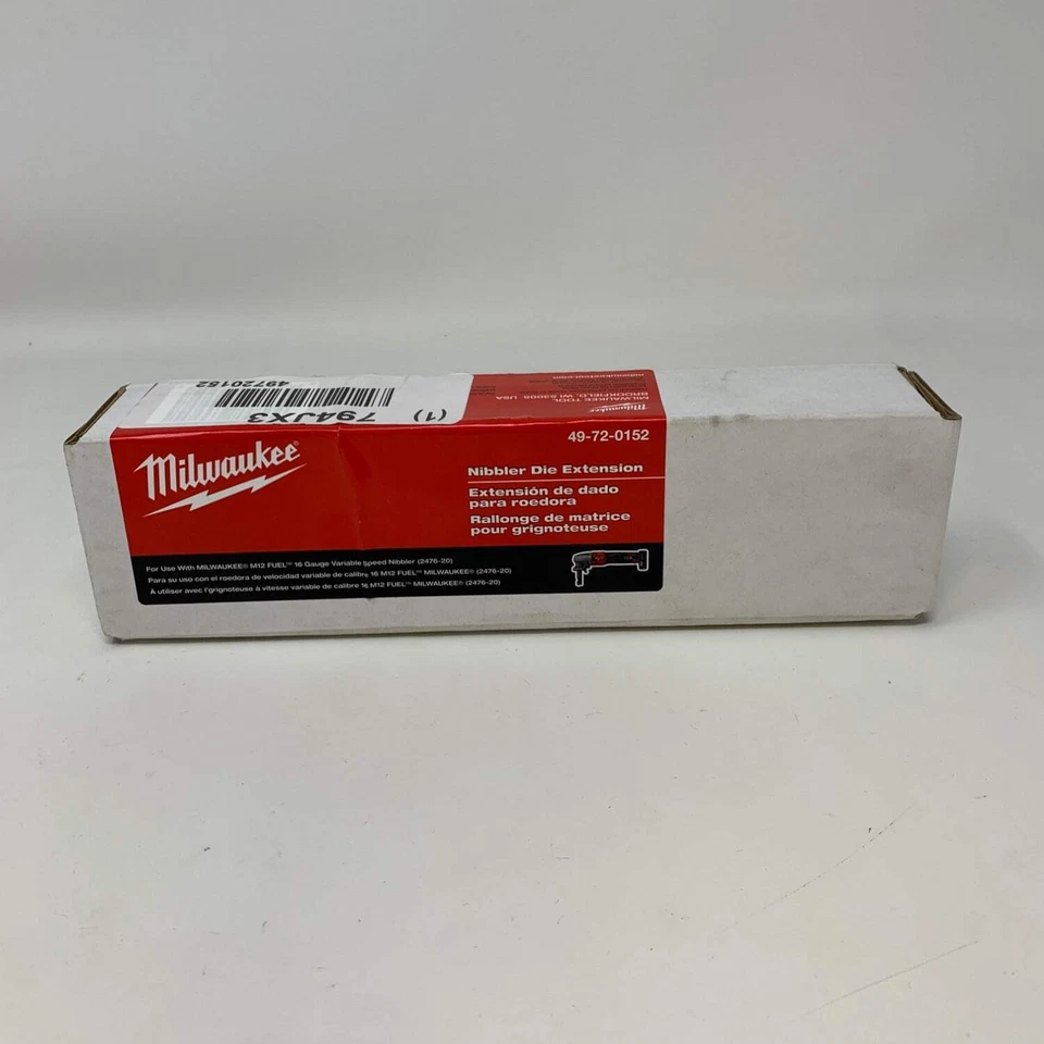 Milwaukee 49-72-0152 M12 16 ga Nibbler Die Holder Ext