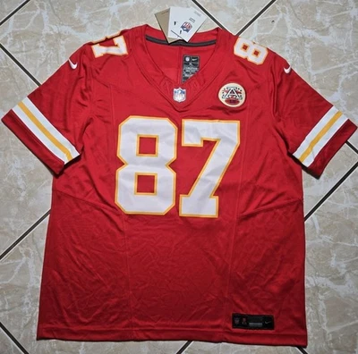 Nueva con etiquetas Nike Travis Kelce #87 Kansas City Chiefs Vapor Fuse NFL Jersey Para Hombres XL Foto 1 de 4