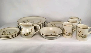 Vintage M&S Harvest 1418 Cereal Bowls Plates Cups Set 17 Pcs Marks & Spencer UK - Picture 1 of 23