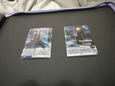 Kingdom Hearts Cloud & Sephiroth 30/72 SR & 31/72 SR Foil Card Set NM+ FF7 - Image 1 of 2