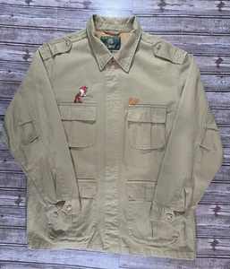 Chaqueta Orvis Utility Safari Field tareas militares talla XL col: ribete de cuero beige - Imagen 1 de 7