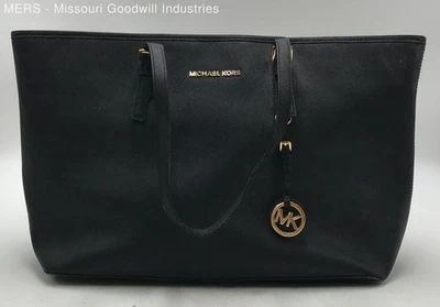 Michael Kors Black Large Tote Purse - Image 1 of 4