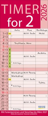 KORSCH VERLAG GMBH Timer for 2 Lifestyle 2026 Verlag Korsch Kalender 14 S. Deutsch 2027