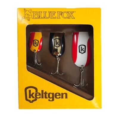 Cucharas de señuelo de pesca de zorro azul Keltgen de colección Foto 1 de 4
