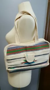 VINTAGE Medium Kelim Southwest Print Tote Handtasche Schultertasche Boho Gobelin Indien - Bild 1 von 7