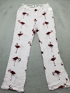 Chalmers Pajama Pants Womens S (8) Multi Flamingos Overall Print Elastic Waist - Picture 1 of 8