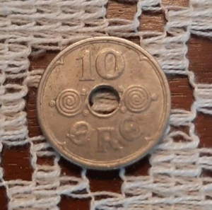 1941 ISOLE FAE 10 MINERALI MONETA DA COLLEZIONE STATO DANESE MOLTO RARA SECONDA GUERRA MONDIALE! - Foto 1 di 5