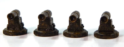 PIRATES OF THE CARIBBEAN CHESS 4 GREEN PAWNS CANON REPLACEMENT WORLDS END DISNEY - Image 1 of 3