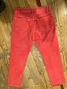 LEVI’S Vintage 90s Levi’s 501 Red Denim Jeans Rare - Bild 1 von 7