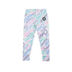 Converse Girls Script Leggings Lunar Rock Heather Size S 4312 - Picture 1 of 1
