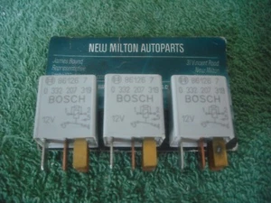 3 ORIGINAL SAAB 900/93 1994-2002 KLEINE GRAUE RELAIS Bosch 0 332 207 319 - Bild 1 von 2