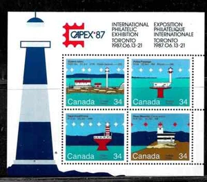 CANADA S- Souvenir Sheet - Scott 1066b - Lighthouses - MNH - Picture 1 of 1