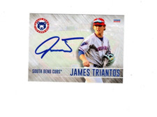 James Triantos 2023 South Bend Cubs signed autograph baseball card Fairfax VA
