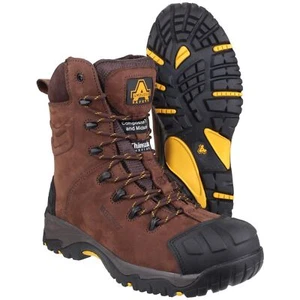 Amblers AS995 PILLAR Brown Waterproof Safety Work Boot Side Zip |6-14| - Picture 1 of 4