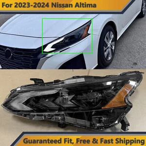 Full LED Headlight Lamp Assembly for 2023 2024 Nissan Altima Black Left Driver - Picture 1 of 9