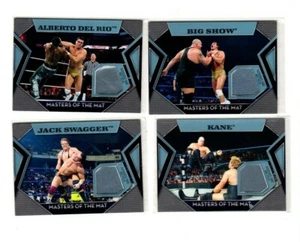 4 2011 Topps WWE Wrestling Mat Relic Card Big Show - Swagger-Kane - Del Rio - Imagen 1 de 2
