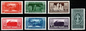 Italy Regno 1929, Mi.#318-324, Sc.#232-238, Abbey of Monte Cassino, superb MNH! - Picture 1 of 1
