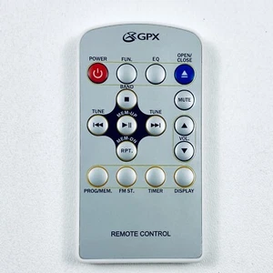 Genuine GPX Model KCCD6316DT REMOTE CONTROL for CD Player Tuner TESTED & WORKINg - Picture 1 of 4